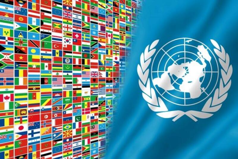 国連と世界の国旗